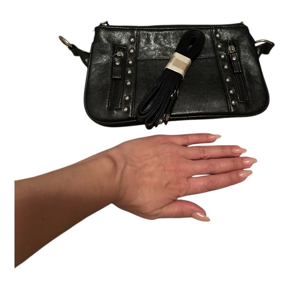 Stylish Black Leather Handbag